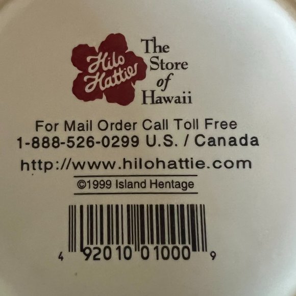 Set of 2 Vintage Hilo Hattie Mugs ~ Bird Of Paradise ~ Red Hibiscus - Picture 8 of 14